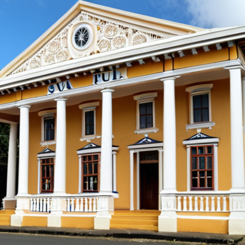 Home 8 **
A colonial-era building in Suva, Fiji, standing tall, representing the lasting impact of British architecture and administration.
**