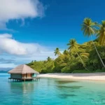 피지 여행 시 백신 접종 필요 여부 - **Paradise Beach Bliss in Fiji**
A wide shot of a pristine, white sandy beach in Fiji under a cl...